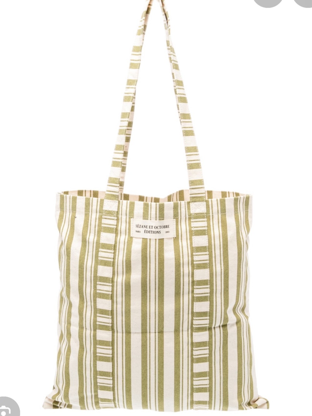 Sézane Canvas Striped Tote